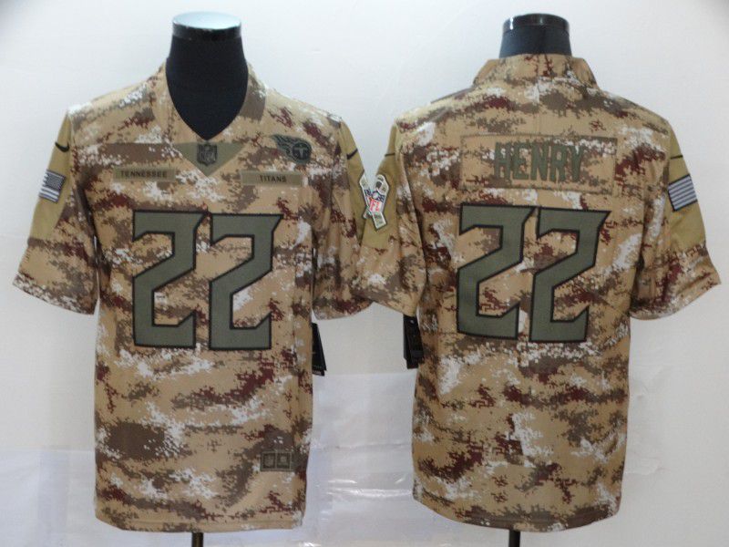 Men Tennessee Titans #22 Henry Camo New Nike Vapor Untouchable Limited NFL Jersey